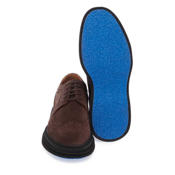 Kahverengi Süet Deri Erkek Klasik Ayakkabı - E24S1AY56999-B85 - 4