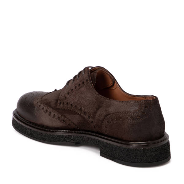 Kahverengi Süet Deri Erkek Klasik Ayakkabı - E25S1AY57457-B85 - 2