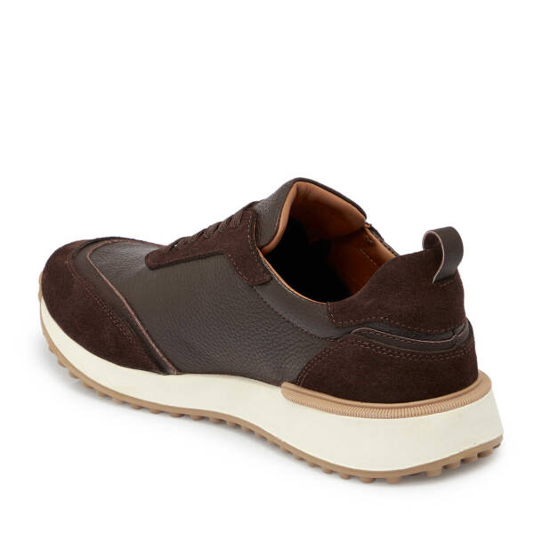 Kahverengi Hakiki Süet Deri Erkek Sneaker - E24S1AY56959-W20 - 3