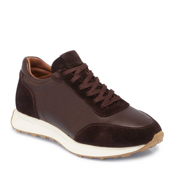 Kahverengi Hakiki Süet Deri Erkek Sneaker - E24S1AY57022-W20 - 2