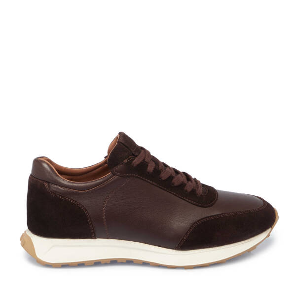 Kahverengi Hakiki Süet Deri Erkek Sneaker - E24S1AY57022-W20 - 1