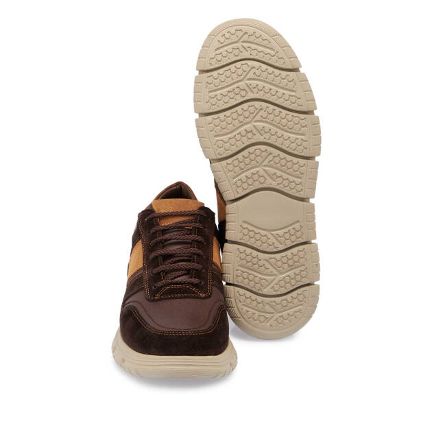 Kahverengi Hakiki Süet Deri Erkek Sneaker - E25S1AY57512-W20 - 4