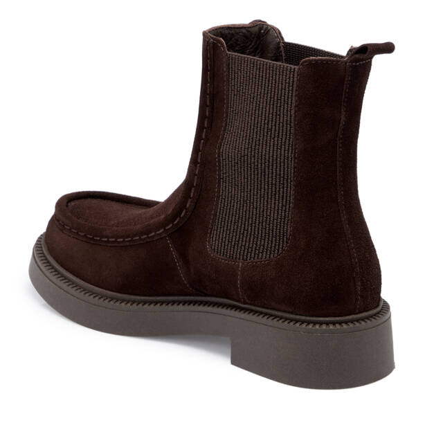 Kahverengi Süet Deri Kadın Bot - K25K1BT68248-B85 - 2