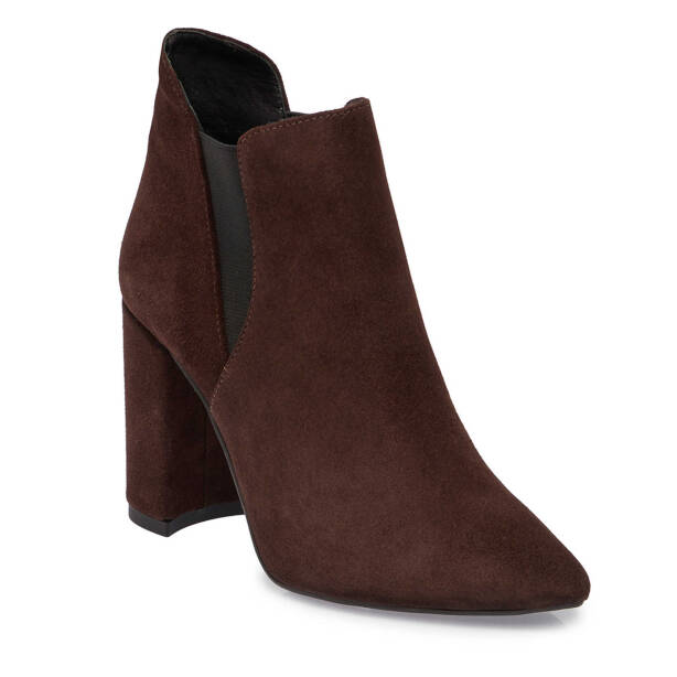 Kahverengi Süet Deri Kadın Bot - K25K1BT68285-B85 