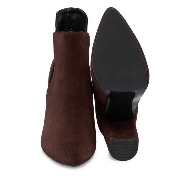 Kahverengi Süet Deri Kadın Bot - K25K1BT68285-B85 - 4