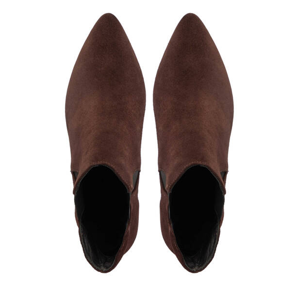 Kahverengi Süet Deri Kadın Bot - K25K1BT68285-B85 - 5