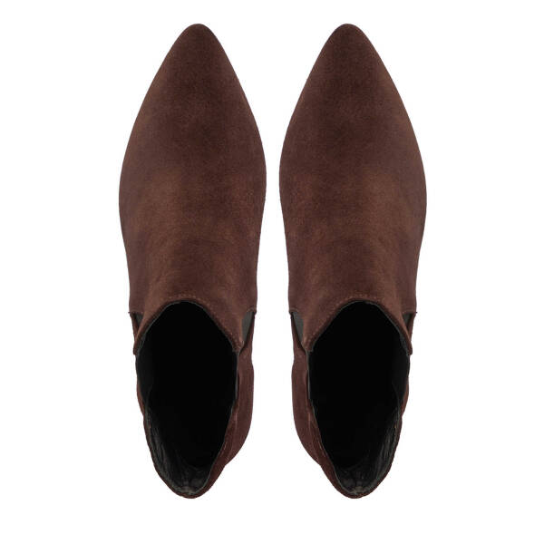 Kahverengi Süet Deri Kadın Bot - K25K1BT68285-B85 - 5