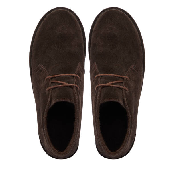 Kahverengi Süet Deri Kadın Casual Bot - K24K1BT67518-B85 - 5