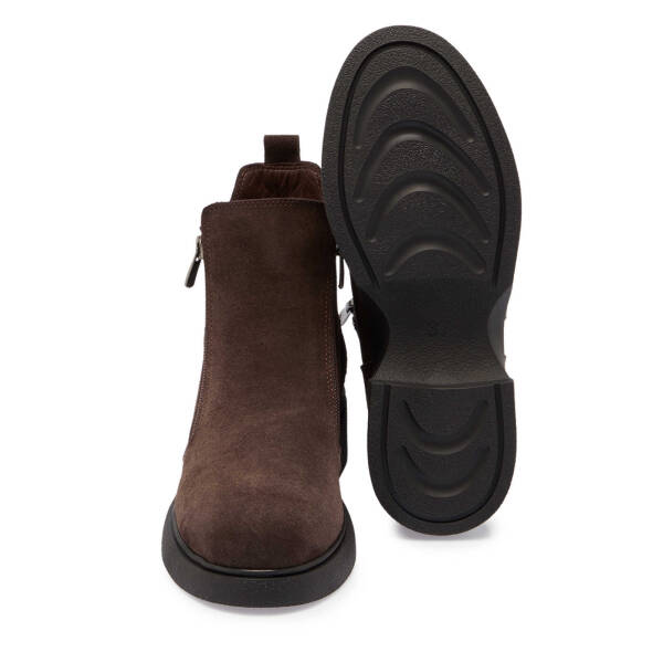 Kahverengi Süet Deri Kadın Casual Bot - K24K1BT67560-B85 - 4