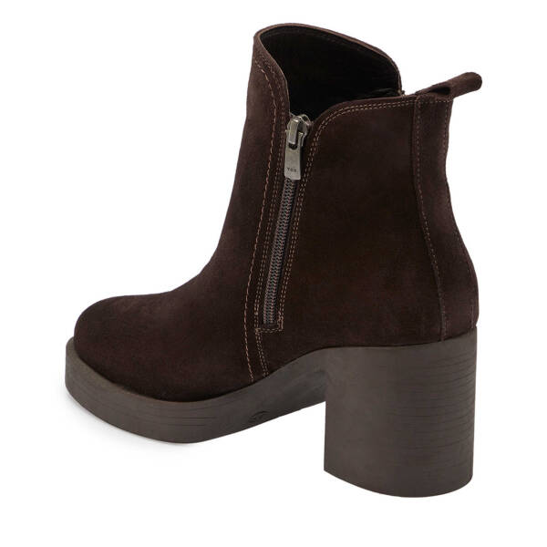 Kahverengi Süet Deri Kadın Casual Bot - K24K1BT67563-B85 - 2