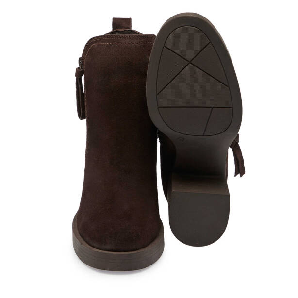 Kahverengi Süet Deri Kadın Casual Bot - K24K1BT67563-B85 - Tergan