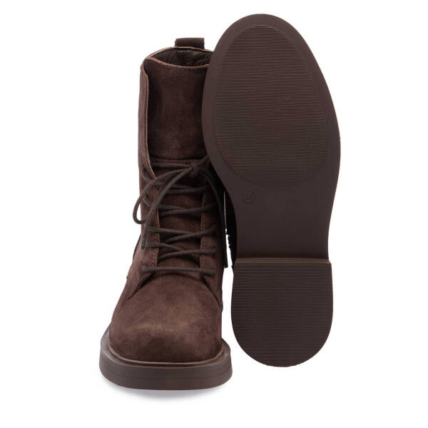 Kahverengi Süet Deri Kadın Casual Bot - K24K1BT67615-B85 - 4