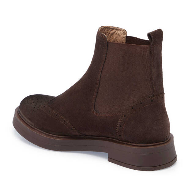 Kahverengi Hakiki Süet Deri Kadın Casual Bot - K24K1BT67616-B85 - 2