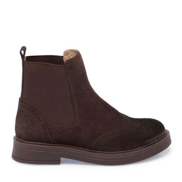 Kahverengi Hakiki Süet Deri Kadın Casual Bot - K24K1BT67616-B85 - 3