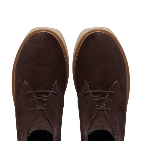 Kahverengi Süet Deri Kadın Casual Bot - K24K1BT67624-B85 - 5
