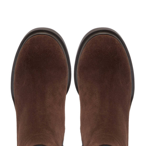 Kahverengi Süet Deri Kadın Casual Bot - K24K1BT67746-B85 - 5