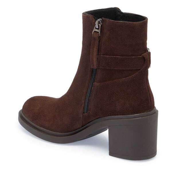 Kahverengi Süet Deri Kadın Casual Bot - K24K1BT67746-B85 - 2