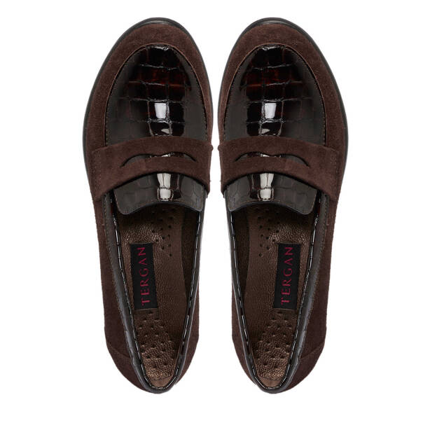 Kahverengi Süet Deri Kadın Makosen - K25S1AY68213-B85 - 5