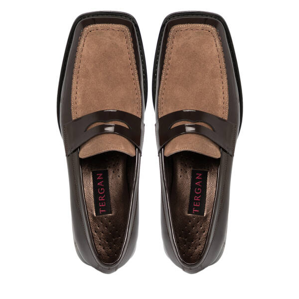 Kahverengi Süet Deri Kadın Makosen - K25S1AY68214-B85 - 5