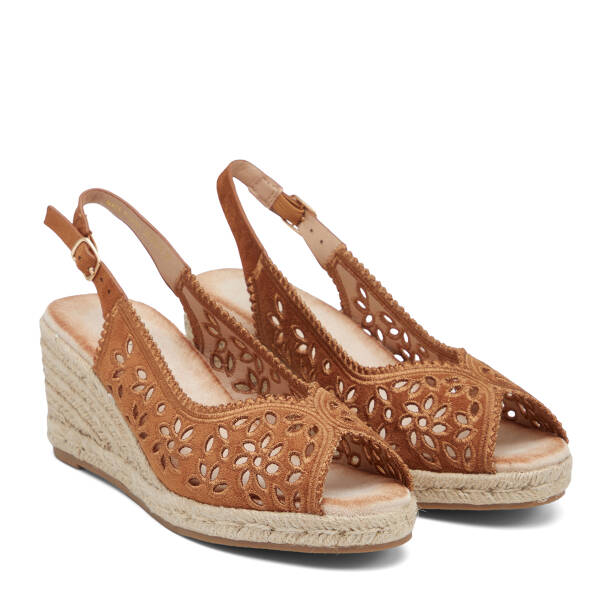 Kahverengi Tekstil Kadın Sandalet - K26Y1SN68719-S9Q - 2