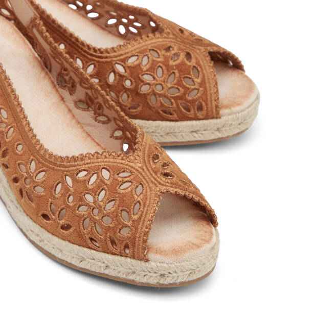 Kahverengi Tekstil Kadın Sandalet - K26Y1SN68719-S9Q - 3