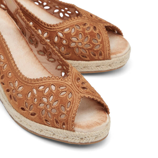 Kahverengi Tekstil Kadın Sandalet - K26Y1SN68719-S9Q - 3