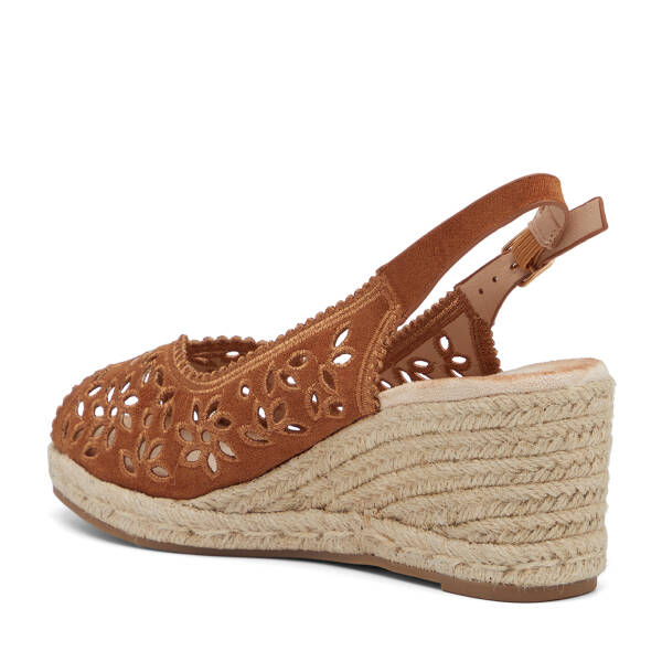 Kahverengi Tekstil Kadın Sandalet - K26Y1SN68719-S9Q - 4