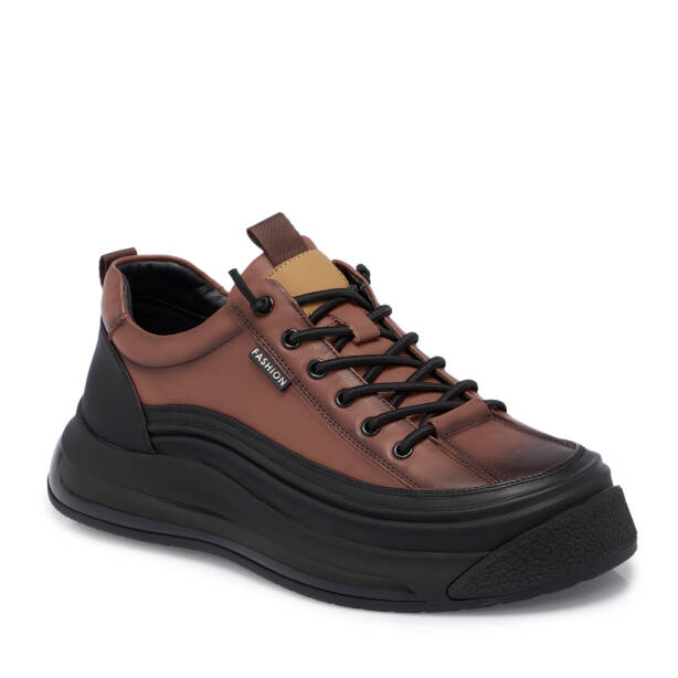 Kahverengi Vegan Erkek Sneaker - E25S1AY57397-D63 - 1
