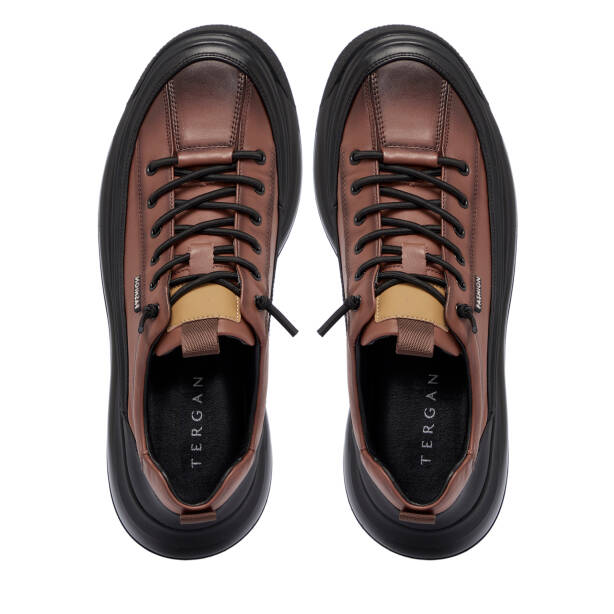 Kahverengi Vegan Erkek Sneaker - E25S1AY57397-D63 - 5