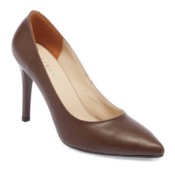 Kahverengi Vegan Kadın Stiletto - K24I1AY67394-Q3X 