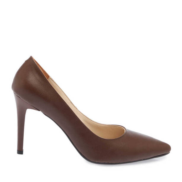 Kahverengi Vegan Kadın Stiletto - K24I1AY67394-Q3X - 3