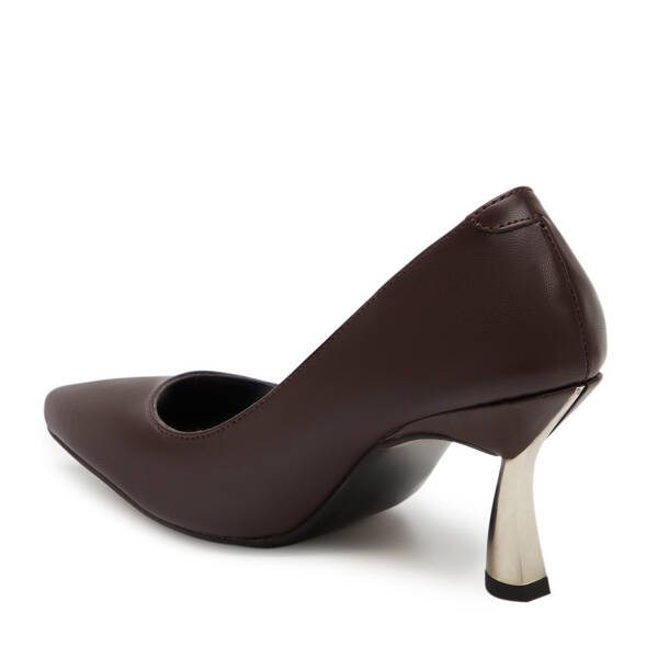 Kahverengi Vegan Kadın Stiletto - K25S1AY68545-Q3X - 3