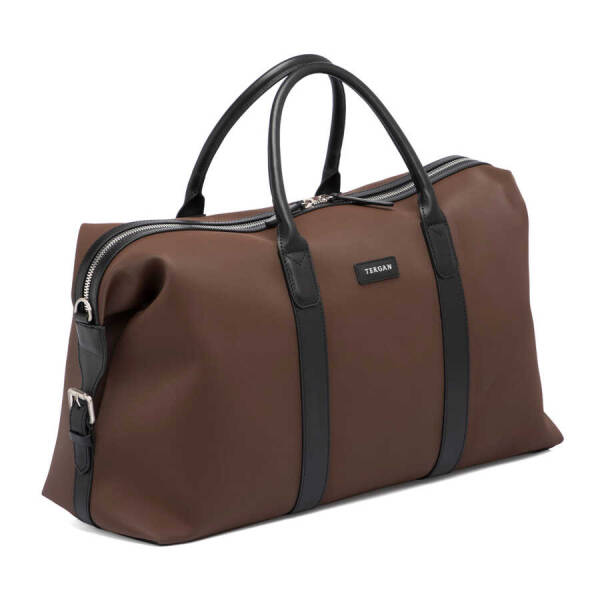 Kahverengi Vegan Unisex Seyahat Çantası - S1SC00021330-U6B - 2