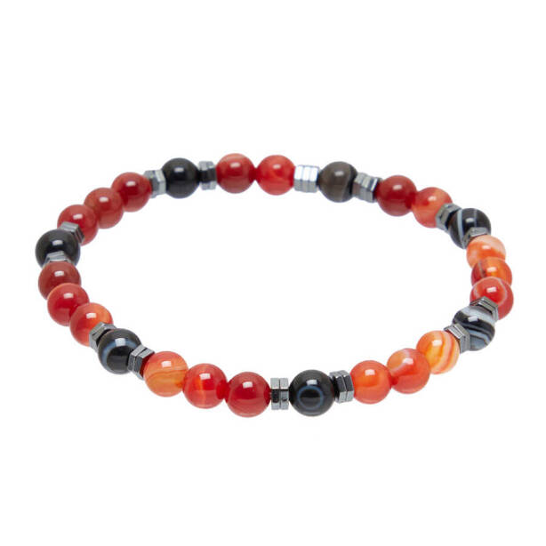 Kırmızı Akik Erkek Bileklik - E1BLK0410287-F75 - 1