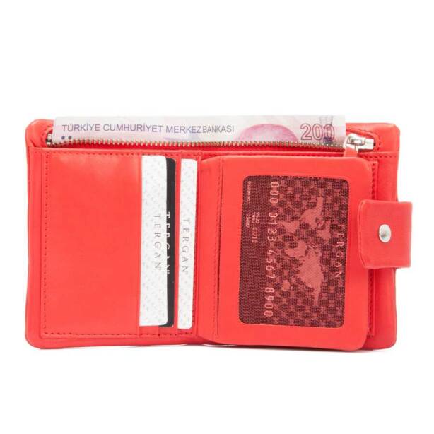 Kırmızı Hakiki Deri Erkek Cüzdan - S1CE00001404-D39 - 2