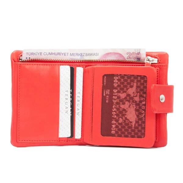 Kırmızı Hakiki Deri Erkek Cüzdan - S1CE00001404-D39 - 2