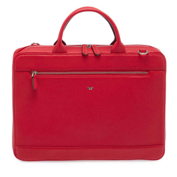 Kırmızı Deri Erkek Evrak Çantası - S1EV00032171-B68 - 1