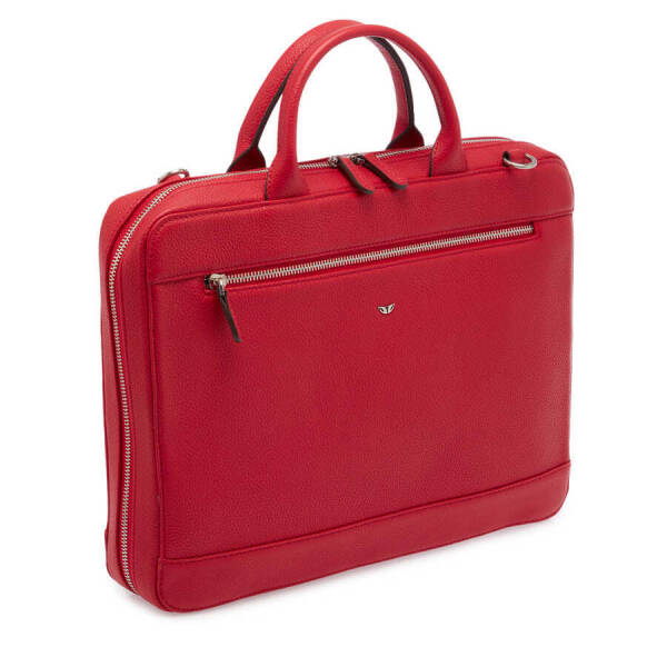 Kırmızı Deri Erkek Evrak Çantası - S1EV00032171-B68 - 2