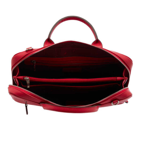 Kırmızı Deri Erkek Evrak Çantası - S1EV00032171-B68 - 4