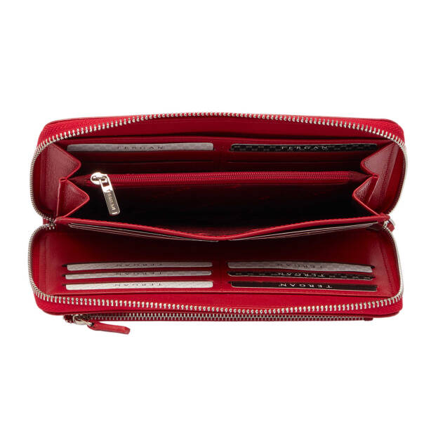 Kırmızı Deri Erkek Portföy Çantası - S1PC00001667-A86 - Tergan