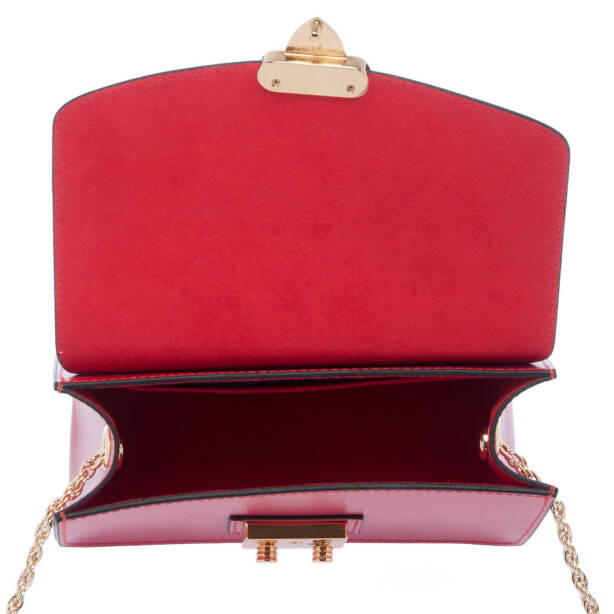 Kırmızı Deri Kadın Çapraz Askılı Çanta - S24K1BC78972-H4B - 5