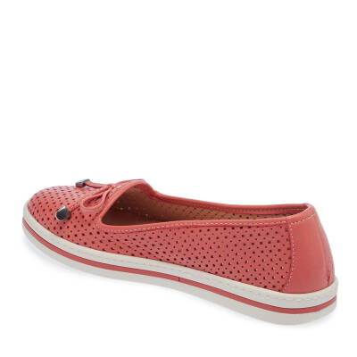  Kırmızı Deri Kadın Casual Ayakkabı - K24I1AY67350-J76 - 2
