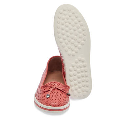  Kırmızı Deri Kadın Casual Ayakkabı - K24I1AY67350-J76 - 4