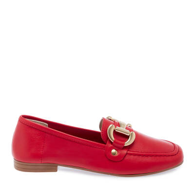  Kırmızı Deri Kadın Casual Ayakkabı - K24I1AY67447-A30 - 3