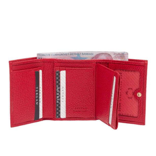 Kırmızı Hakiki Deri Kadın Cüzdan - S1CB00005633-B68 - 3