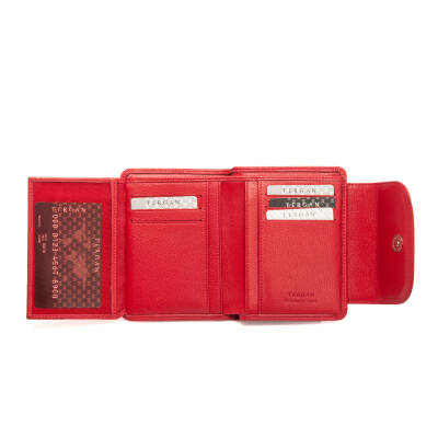 Kırmızı Deri Kadın Cüzdan - S1CB00005714-A86 - 3