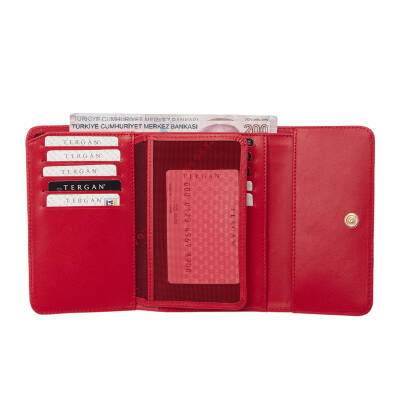 Kırmızı Deri Kadın Cüzdan - S1CB00005730-H4B - 4