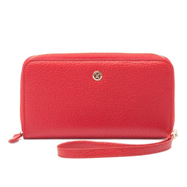 Kırmızı Hakiki Deri Kadın Cüzdan - S1CB00005734-B68 - Tergan