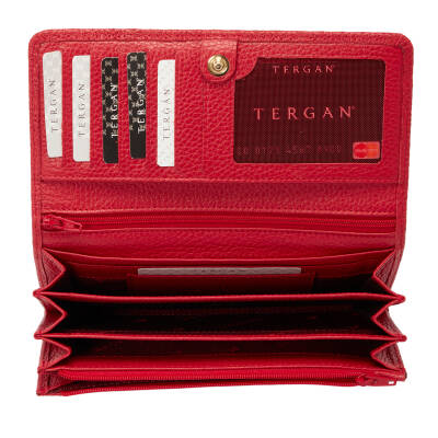 Kırmızı Deri Kadın Cüzdan - S1CB00005787-B68 - 3