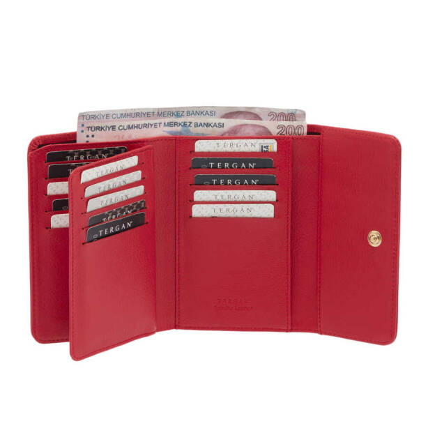 Kırmızı Deri Kadın Cüzdan - S1CB00005788-A86 - 2